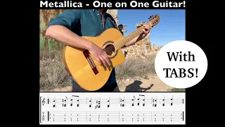 Metallica - One | Guitar Cover with TABS! (Acoustic Cover)