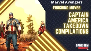 Avengers Game Finishing Moves - Avengers Takedowns - Captain America Takedown Compilations PS5