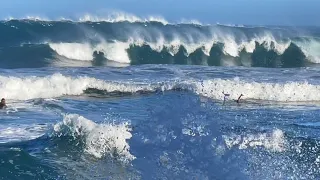 Surfing Haleiwa 12/26/2022 Ali'i Beach North Shore Oahu Hawaii