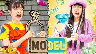 Rich Student Vs Broke Student At Model Contest - Funny Stories About Baby Doll Family