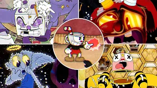 Cuphead - All Bosses With 1 Finger Close Range