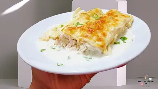 Canelones de pollo en salsa blanca: la receta perfecta para una comida reconfortante y casera