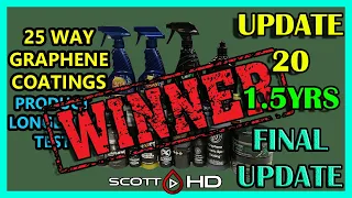 Graphene Coatings Longevity Test - 25 WAY - UPDATE 20 - 1.5 YEARS - WHO WON?  FINAL UPDATE! ScottHD