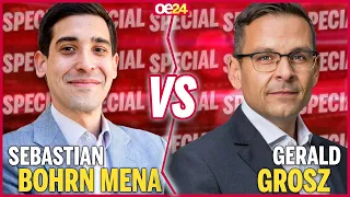 Das Duell: Sebastian Bohrn Mena vs. Gerald Grosz in der Wiener Stadthalle