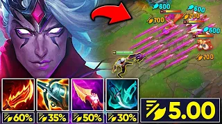 Varus but I have 5.0 attack speed and shoot arrows like a machine gun