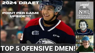 2024 NHL DRAFT TOP 5 OFFENSIVE DEFENSEMEN? | Which Blueliner Will Score the MOST NHL Points?