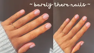 the BEST dip powder nails! // "Barely there" manicure tutorial