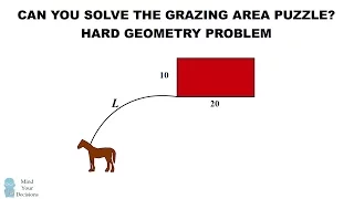 HARD Geometry Problem: Can You Solve The Horse Grazing Puzzle?