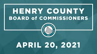 Board of Commissioners Meeting April 20, 2021