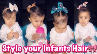 Cute and Easy Hairstyles for babies 🎀|4 styles|For Thin and semi short Hair✨ | Johanna Marie