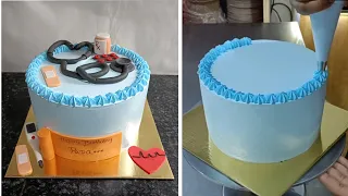 Stethoscope Cake Topper (Quick+Easy Time Lapse) Doctor Birthday Cake Design & know how to make it