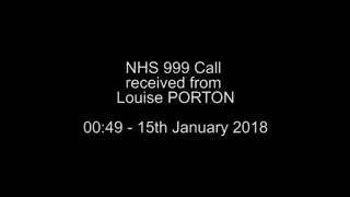 Video: NHS responds to call from Louise Porton the night Lexi died