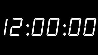 12 HOURS - TIMER AND ALARM - 1080p - DARK SCREEN - COUNTDOWN