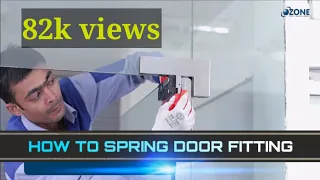 HOW TO GLASS  DOOR FITTING