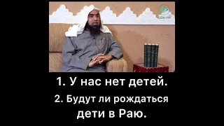 Будут ли рождаться дети в Раю. У нас нет детей (Ислам)