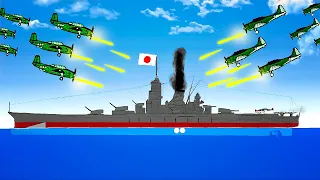 How To Sink The Biggest Battleship EVER (IJN Yamato) In Ships At War!