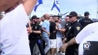Hamas attack on Israel: Protesters clash in Fort Lauderdale