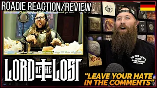 ROADIE REACTIONS | Lord of the Lost - "Leave Your Hate In The Comments"