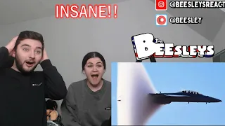 British Couple Reacts to SONIC BOOMS, HIGH SPEED PASSES & JETS BREAKING THE SOUND BARRIER!