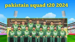 PAKISTAN CRICKET TEAM T-20 SQUAD 2024🇵🇰 PAKISTAN JINDABAD🇵🇰#PAKISTAN CRICKET