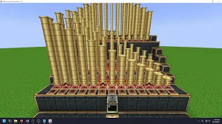 Minecraft Steam Pipe Organ (Create + ComputerCraft) - MIDI Controller