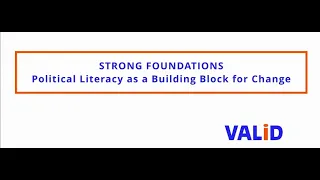 ICDN 2 Strong Foundations Political Literacy as a Building Block for Change