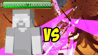 White Herobrine vs Wither storm in minecraft creepypasta