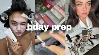 birthday prep vlog *major glow up*