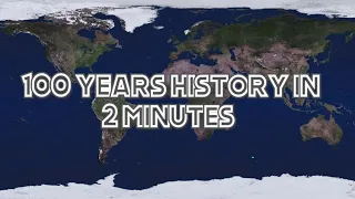 100 Years of History in 2 Minutes | 20th century history | 100 years history about the world.