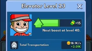 How To Upgrade/LevelUp Elevator in Idle Miner