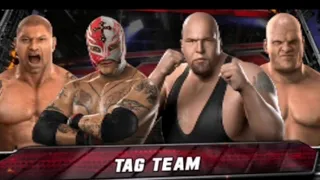 Batista & Rey Mysterio vs Big Show & Kane/Tag Team match