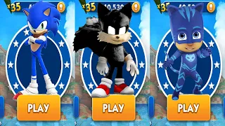 Subway Surfers Sonic Boom vs Sonic Dash Movie Dark Tails vs Tag with Ryan Pj Masks - All Characters