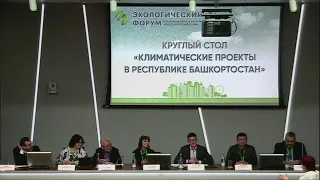 Круглый стол «Климатические проекты в Республике Башкортостан»