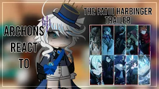 Archons React To Fatui Trailer/Winter Night's Lazzo | Genshin Impact | Gacha Club