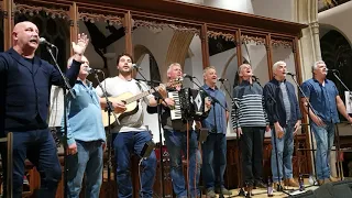 Fisherman's Friends @ St Petroc's church Padstow, Lil eyes.