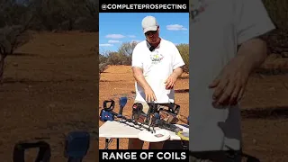 Minelab GPX 6000 vs GPZ 7000 vs SDC 2300 Range of Coils Review Comparison #Shorts