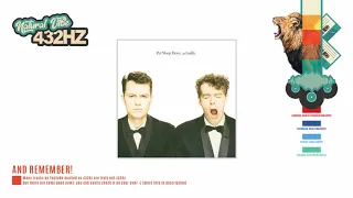 Pet Shop Boys - It's A Sin | 432hz