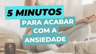 5 MINUTOS  de Meditação guiada para aliviar ansiedade e estresse - 528Hz