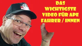 WICHTIGE NEUIGKEITEN für APE Fahrer / Fahrerinnen  @ApeHarry @italobee