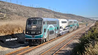 [HD] California Commuter Trains AT SPEED!!