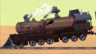 War Planes vs Armored War Train | IRON TOONS