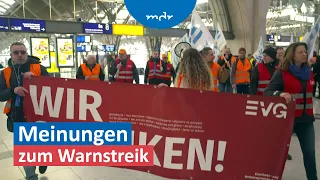 Mega-Warnstreik: Was sagen Streikende und Streik-Betroffene? | Umschau | MDR