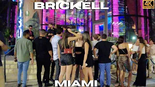 Walking Brickell, Miami 4K - Nightlife