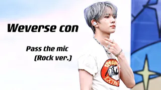 230610 Weverse con Pass the mic (Rock ver.)  ENHYPEN HEESEUNG 직캠 FANCAM 4K FOCUS