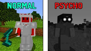 Normal VS Psycho Minecraft Player