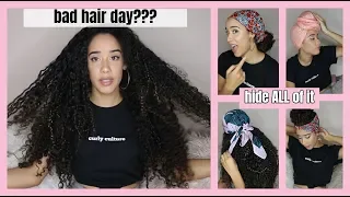 EASY Lazy Curly Hairstyles  How to Hide a BAD HAIR DAY