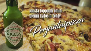 Perjantaipizzaa pellillinen