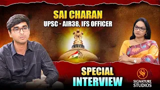 SAI CHARAN REDDY | IFS | AIR38 | FULL INTERVIEW | JOURNALIST ANJALI | Signature Studios