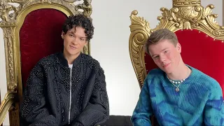 "Everything good has to end" Young Royals stars Edvin Ryding & Omar Rudberg on season 3 #lgbtq