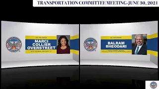 #Atlanta City Council #Transportation Committee Meeting: June 30, 2021. Chair: Andre Dickens Comm...